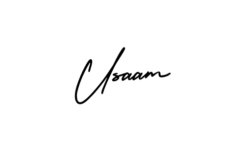 Also You can easily find your signature by using the search form. We will create Usaam name handwritten signature images for you free of cost using AmerikaSignatureDemo-Regular sign style. Usaam signature style 3 images and pictures png