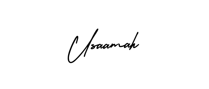 if you are searching for the best signature style for your name Usaamah. so please give up your signature search. here we have designed multiple signature styles  using AmerikaSignatureDemo-Regular. Usaamah signature style 3 images and pictures png