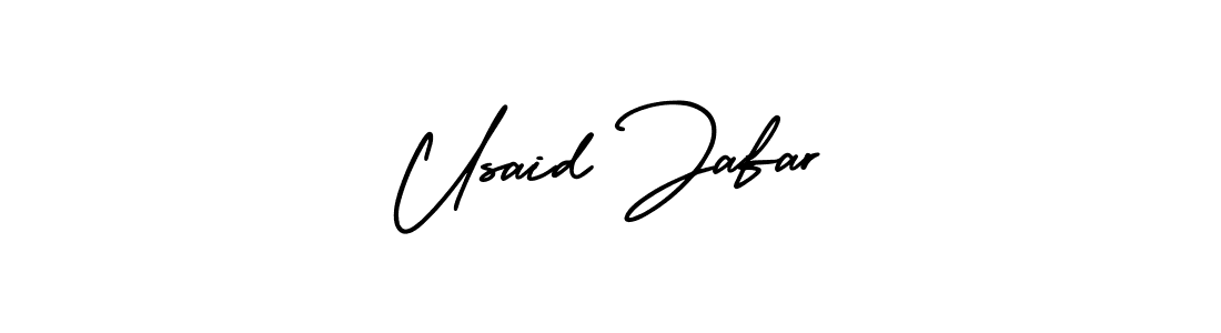 Also we have Usaid Jafar name is the best signature style. Create professional handwritten signature collection using AmerikaSignatureDemo-Regular autograph style. Usaid Jafar signature style 3 images and pictures png