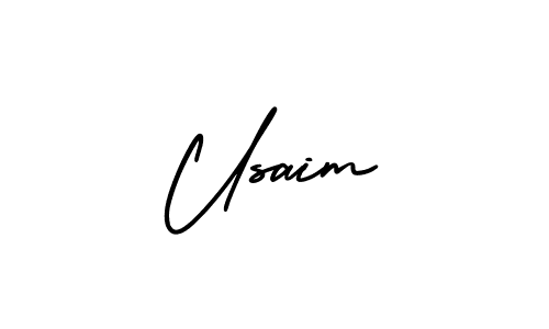 Also we have Usaim name is the best signature style. Create professional handwritten signature collection using AmerikaSignatureDemo-Regular autograph style. Usaim signature style 3 images and pictures png