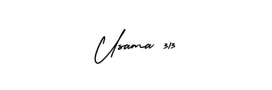 Make a beautiful signature design for name Usama 313. Use this online signature maker to create a handwritten signature for free. Usama 313 signature style 3 images and pictures png