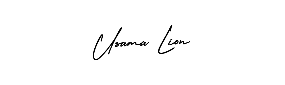 Also we have Usama Lion name is the best signature style. Create professional handwritten signature collection using AmerikaSignatureDemo-Regular autograph style. Usama Lion signature style 3 images and pictures png