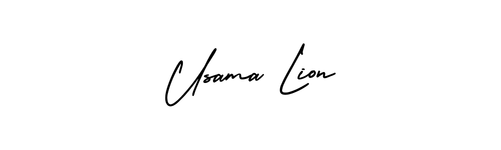 Also we have Usama Lion name is the best signature style. Create professional handwritten signature collection using AmerikaSignatureDemo-Regular autograph style. Usama Lion signature style 3 images and pictures png