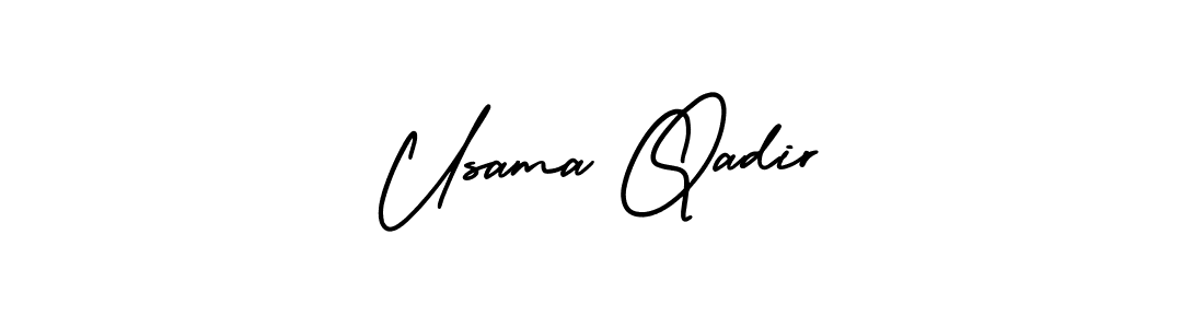 How to Draw Usama Qadir signature style? AmerikaSignatureDemo-Regular is a latest design signature styles for name Usama Qadir. Usama Qadir signature style 3 images and pictures png