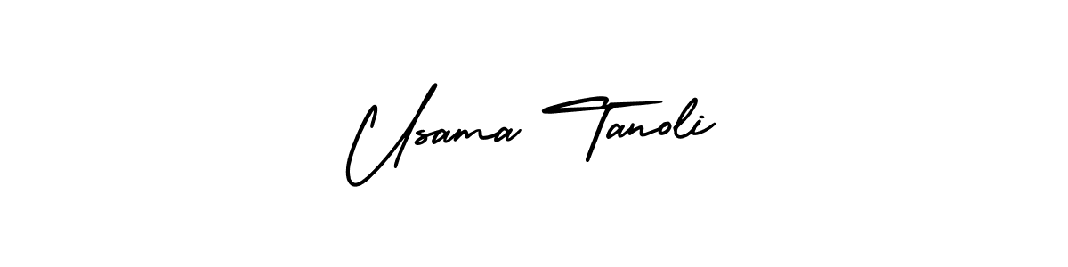 How to make Usama Tanoli signature? AmerikaSignatureDemo-Regular is a professional autograph style. Create handwritten signature for Usama Tanoli name. Usama Tanoli signature style 3 images and pictures png