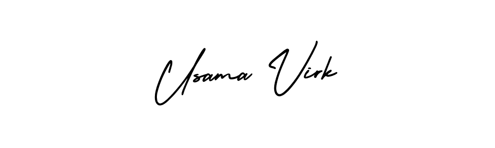 Also You can easily find your signature by using the search form. We will create Usama Virk name handwritten signature images for you free of cost using AmerikaSignatureDemo-Regular sign style. Usama Virk signature style 3 images and pictures png