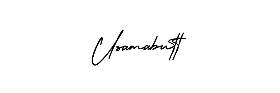 Also we have Usamabutt name is the best signature style. Create professional handwritten signature collection using AmerikaSignatureDemo-Regular autograph style. Usamabutt signature style 3 images and pictures png