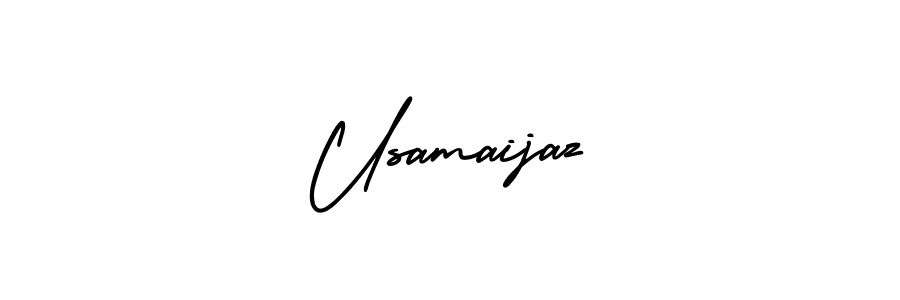 Similarly AmerikaSignatureDemo-Regular is the best handwritten signature design. Signature creator online .You can use it as an online autograph creator for name Usamaijaz. Usamaijaz signature style 3 images and pictures png