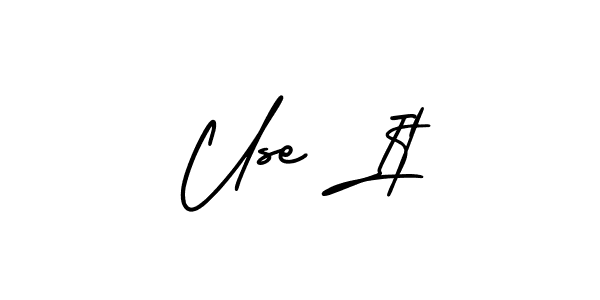 Similarly AmerikaSignatureDemo-Regular is the best handwritten signature design. Signature creator online .You can use it as an online autograph creator for name Use It. Use It signature style 3 images and pictures png