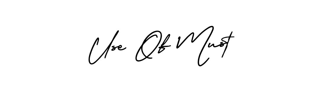 You should practise on your own different ways (AmerikaSignatureDemo-Regular) to write your name (Use Of Must) in signature. don't let someone else do it for you. Use Of Must signature style 3 images and pictures png