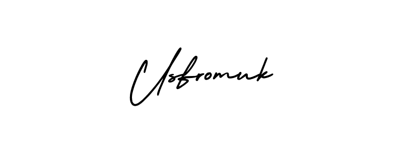 Also You can easily find your signature by using the search form. We will create Usfromuk name handwritten signature images for you free of cost using AmerikaSignatureDemo-Regular sign style. Usfromuk signature style 3 images and pictures png