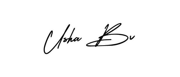 Similarly AmerikaSignatureDemo-Regular is the best handwritten signature design. Signature creator online .You can use it as an online autograph creator for name Usha Bv. Usha Bv signature style 3 images and pictures png