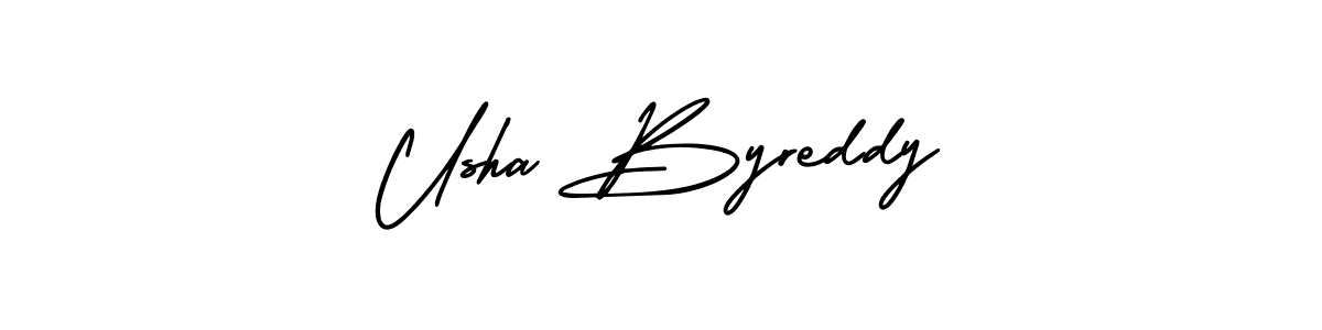 Similarly AmerikaSignatureDemo-Regular is the best handwritten signature design. Signature creator online .You can use it as an online autograph creator for name Usha Byreddy. Usha Byreddy signature style 3 images and pictures png