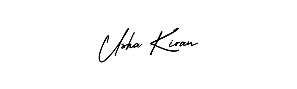 Make a beautiful signature design for name Usha Kiran. Use this online signature maker to create a handwritten signature for free. Usha Kiran signature style 3 images and pictures png