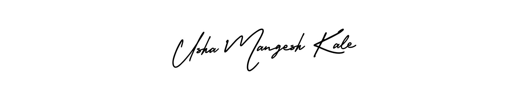 Make a beautiful signature design for name Usha Mangesh Kale. With this signature (AmerikaSignatureDemo-Regular) style, you can create a handwritten signature for free. Usha Mangesh Kale signature style 3 images and pictures png