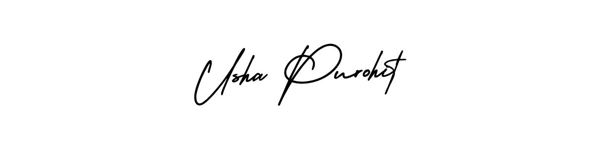 Use a signature maker to create a handwritten signature online. With this signature software, you can design (AmerikaSignatureDemo-Regular) your own signature for name Usha Purohit. Usha Purohit signature style 3 images and pictures png