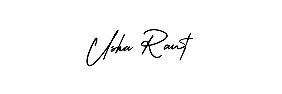 Also You can easily find your signature by using the search form. We will create Usha Raut name handwritten signature images for you free of cost using AmerikaSignatureDemo-Regular sign style. Usha Raut signature style 3 images and pictures png