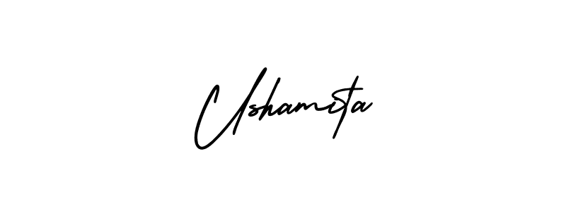 Check out images of Autograph of Ushamita name. Actor Ushamita Signature Style. AmerikaSignatureDemo-Regular is a professional sign style online. Ushamita signature style 3 images and pictures png