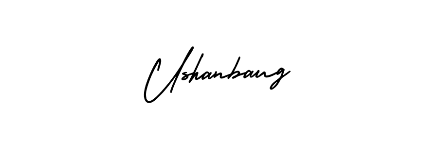 It looks lik you need a new signature style for name Ushanbaug. Design unique handwritten (AmerikaSignatureDemo-Regular) signature with our free signature maker in just a few clicks. Ushanbaug signature style 3 images and pictures png