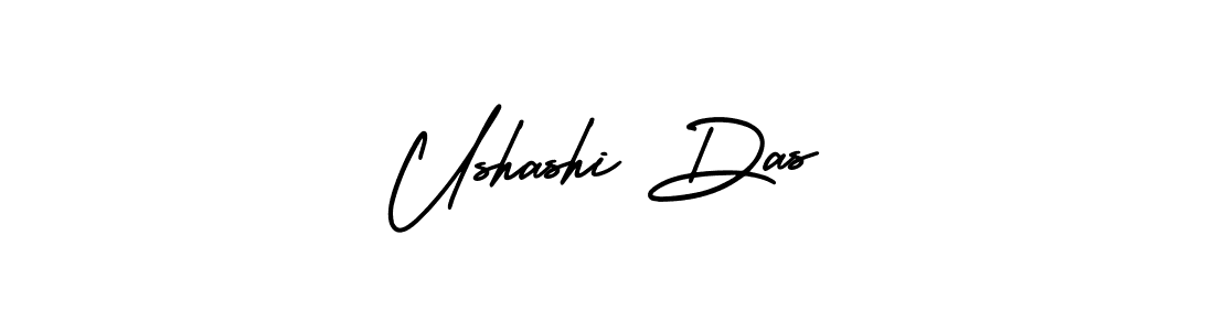 Make a beautiful signature design for name Ushashi Das. With this signature (AmerikaSignatureDemo-Regular) style, you can create a handwritten signature for free. Ushashi Das signature style 3 images and pictures png