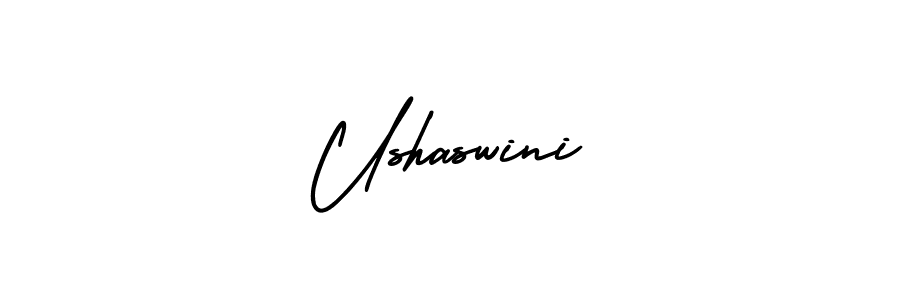 Similarly AmerikaSignatureDemo-Regular is the best handwritten signature design. Signature creator online .You can use it as an online autograph creator for name Ushaswini. Ushaswini signature style 3 images and pictures png