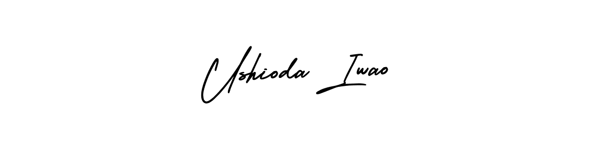 It looks lik you need a new signature style for name Ushioda Iwao. Design unique handwritten (AmerikaSignatureDemo-Regular) signature with our free signature maker in just a few clicks. Ushioda Iwao signature style 3 images and pictures png