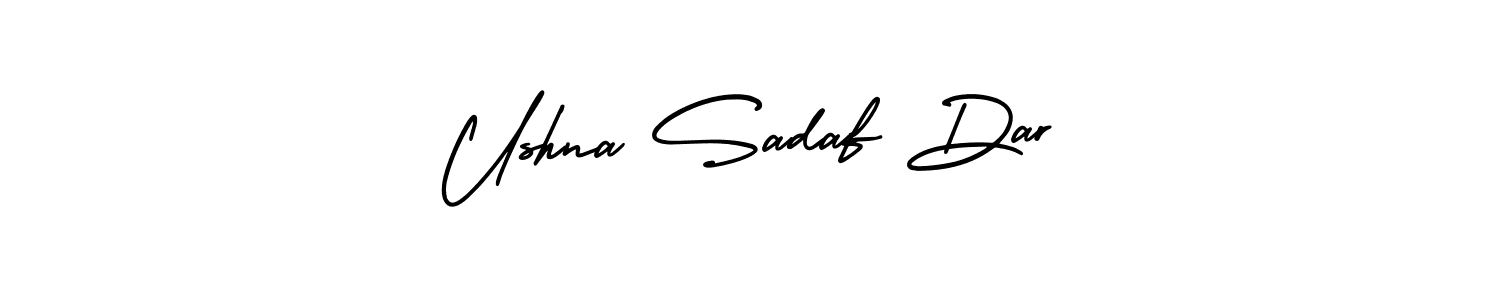 You can use this online signature creator to create a handwritten signature for the name Ushna Sadaf Dar. This is the best online autograph maker. Ushna Sadaf Dar signature style 3 images and pictures png