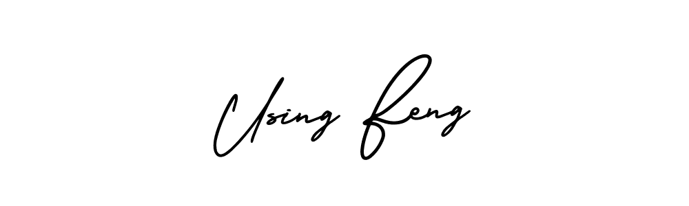 It looks lik you need a new signature style for name Using Feng. Design unique handwritten (AmerikaSignatureDemo-Regular) signature with our free signature maker in just a few clicks. Using Feng signature style 3 images and pictures png