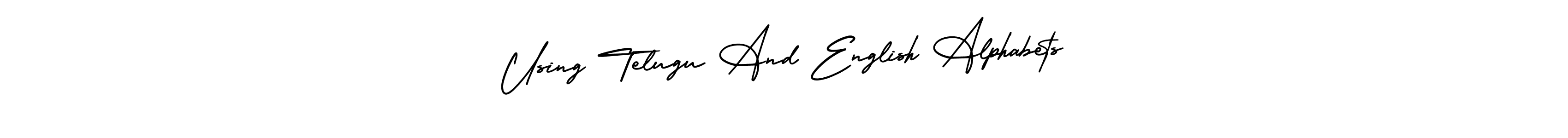 How to Draw Using Telugu And English Alphabets signature style? AmerikaSignatureDemo-Regular is a latest design signature styles for name Using Telugu And English Alphabets. Using Telugu And English Alphabets signature style 3 images and pictures png
