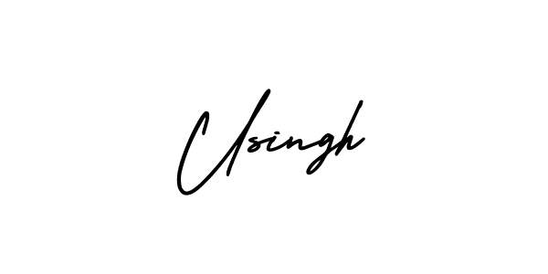 It looks lik you need a new signature style for name Usingh. Design unique handwritten (AmerikaSignatureDemo-Regular) signature with our free signature maker in just a few clicks. Usingh signature style 3 images and pictures png