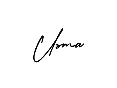Similarly AmerikaSignatureDemo-Regular is the best handwritten signature design. Signature creator online .You can use it as an online autograph creator for name Usma. Usma signature style 3 images and pictures png