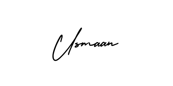 Make a beautiful signature design for name Usmaan. With this signature (AmerikaSignatureDemo-Regular) style, you can create a handwritten signature for free. Usmaan signature style 3 images and pictures png