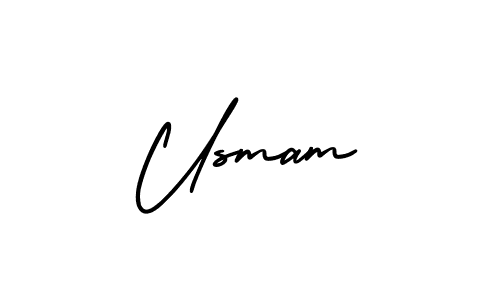 Also we have Usmam name is the best signature style. Create professional handwritten signature collection using AmerikaSignatureDemo-Regular autograph style. Usmam signature style 3 images and pictures png