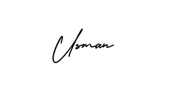 Make a beautiful signature design for name Usman . With this signature (AmerikaSignatureDemo-Regular) style, you can create a handwritten signature for free. Usman  signature style 3 images and pictures png