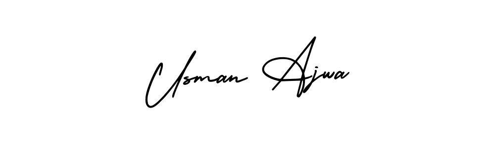 It looks lik you need a new signature style for name Usman Ajwa. Design unique handwritten (AmerikaSignatureDemo-Regular) signature with our free signature maker in just a few clicks. Usman Ajwa signature style 3 images and pictures png