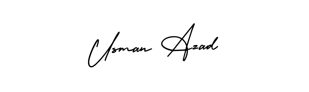 Best and Professional Signature Style for Usman Azad. AmerikaSignatureDemo-Regular Best Signature Style Collection. Usman Azad signature style 3 images and pictures png