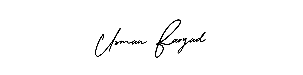 You can use this online signature creator to create a handwritten signature for the name Usman Faryad. This is the best online autograph maker. Usman Faryad signature style 3 images and pictures png