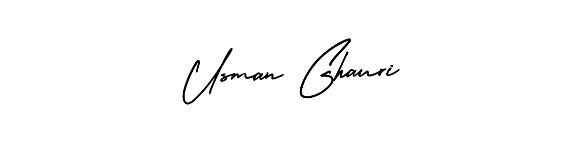 Create a beautiful signature design for name Usman Ghauri. With this signature (AmerikaSignatureDemo-Regular) fonts, you can make a handwritten signature for free. Usman Ghauri signature style 3 images and pictures png