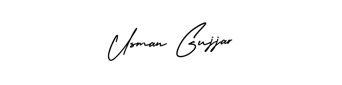 Make a short Usman Gujjar signature style. Manage your documents anywhere anytime using AmerikaSignatureDemo-Regular. Create and add eSignatures, submit forms, share and send files easily. Usman Gujjar signature style 3 images and pictures png