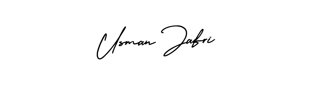 Also we have Usman Jafri name is the best signature style. Create professional handwritten signature collection using AmerikaSignatureDemo-Regular autograph style. Usman Jafri signature style 3 images and pictures png