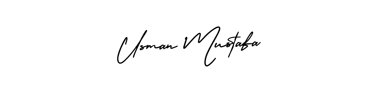 How to make Usman Mustafa signature? AmerikaSignatureDemo-Regular is a professional autograph style. Create handwritten signature for Usman Mustafa name. Usman Mustafa signature style 3 images and pictures png