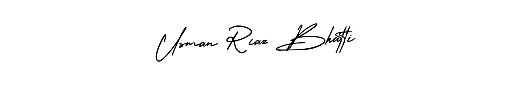 You can use this online signature creator to create a handwritten signature for the name Usman Riaz Bhatti. This is the best online autograph maker. Usman Riaz Bhatti signature style 3 images and pictures png
