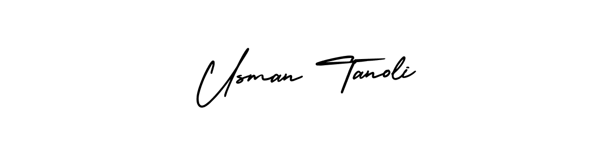 Usman Tanoli stylish signature style. Best Handwritten Sign (AmerikaSignatureDemo-Regular) for my name. Handwritten Signature Collection Ideas for my name Usman Tanoli. Usman Tanoli signature style 3 images and pictures png