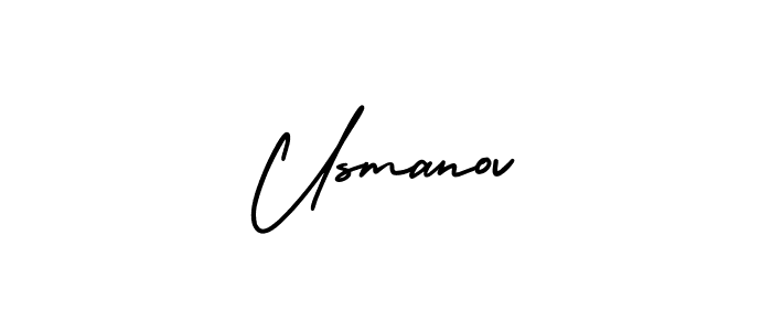 How to Draw Usmanov signature style? AmerikaSignatureDemo-Regular is a latest design signature styles for name Usmanov. Usmanov signature style 3 images and pictures png