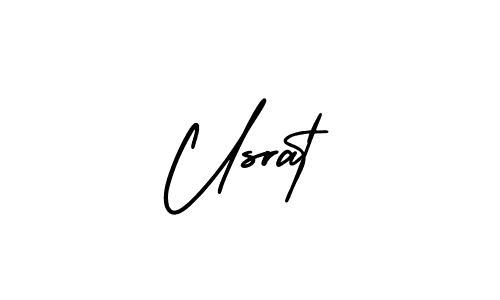 Create a beautiful signature design for name Usrat. With this signature (AmerikaSignatureDemo-Regular) fonts, you can make a handwritten signature for free. Usrat signature style 3 images and pictures png