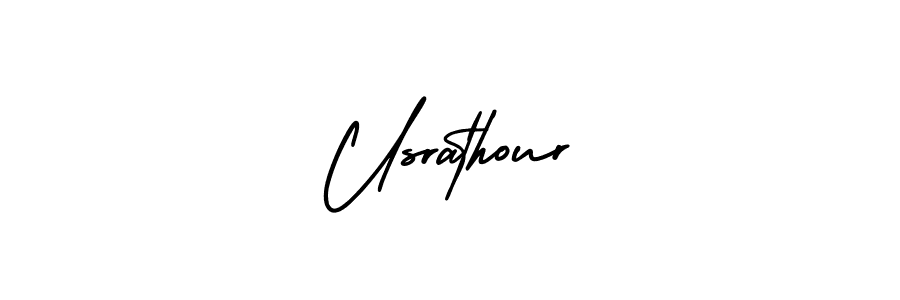 It looks lik you need a new signature style for name Usrathour. Design unique handwritten (AmerikaSignatureDemo-Regular) signature with our free signature maker in just a few clicks. Usrathour signature style 3 images and pictures png