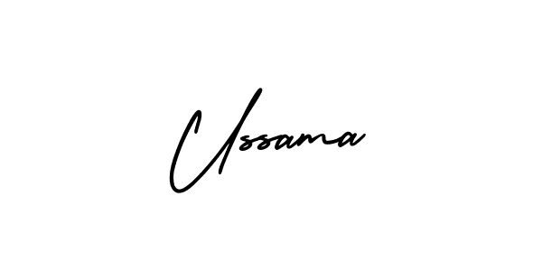 How to Draw Ussama signature style? AmerikaSignatureDemo-Regular is a latest design signature styles for name Ussama. Ussama signature style 3 images and pictures png