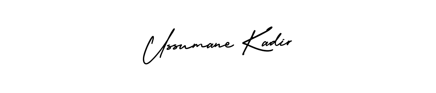 Similarly AmerikaSignatureDemo-Regular is the best handwritten signature design. Signature creator online .You can use it as an online autograph creator for name Ussumane Kadir. Ussumane Kadir signature style 3 images and pictures png