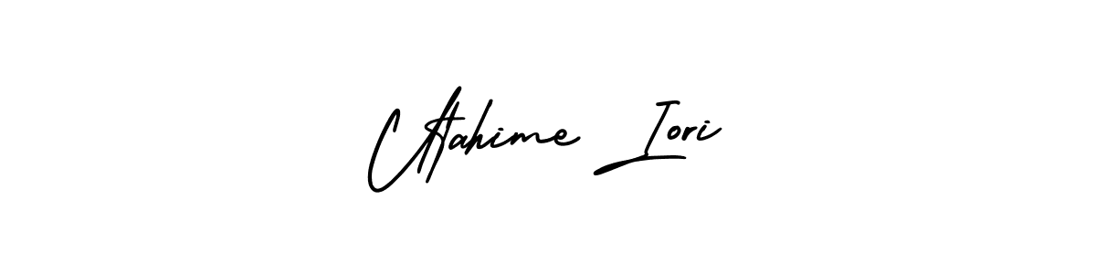 Also we have Utahime Iori name is the best signature style. Create professional handwritten signature collection using AmerikaSignatureDemo-Regular autograph style. Utahime Iori signature style 3 images and pictures png