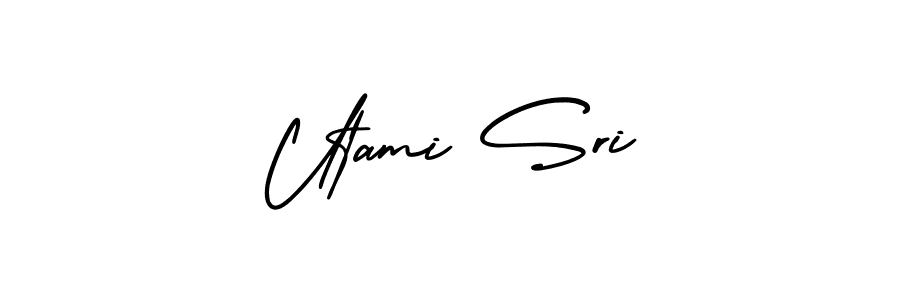 Also we have Utami Sri name is the best signature style. Create professional handwritten signature collection using AmerikaSignatureDemo-Regular autograph style. Utami Sri signature style 3 images and pictures png
